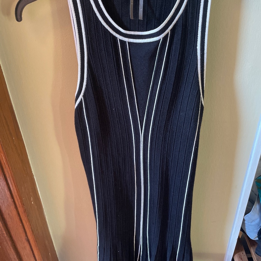 Anthropologie Large Black and White Dress